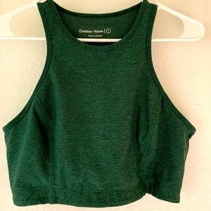 Outdoor Voices Athena Crop | Hunter Green | L